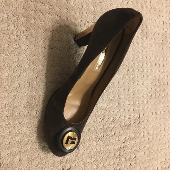 NEW MARINO FABIANI Luxury Beautiful chocolate suede shoes with Exclusive Details - Picture 4 of 8